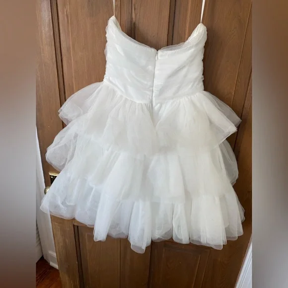 HELLO MOLLY Secret Soirée Tulle Strapless Mini Dress - Small - Picture 4 of 6